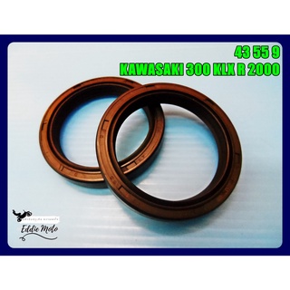 KAWASAKI 300 KLX R 2000 FRONT SEAL SHOCK (43 55 9) SET (1 PAIR)  // ซีลโช๊คหน้า 43 55 9 (1 คู่) สินค้าคุณภาพดี