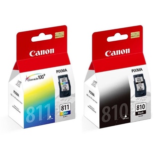 ตลับหมึก canon 810 และ 811  ของแท้ จากศูนย์   มือ 1 พร้อมส่ง