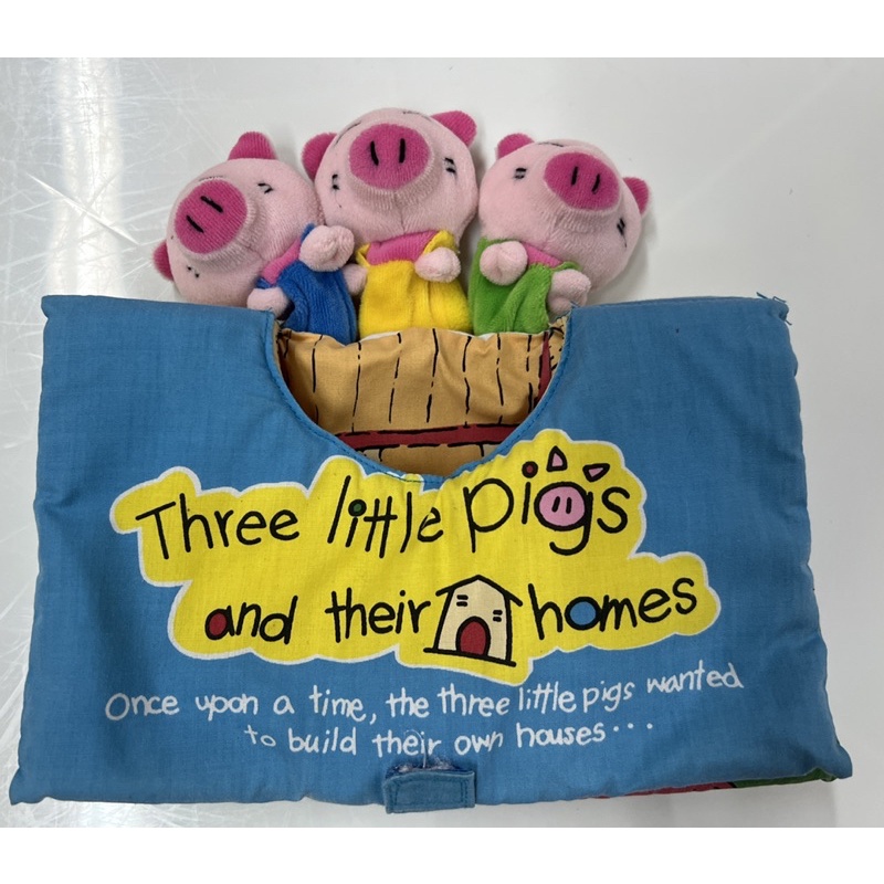 C106. หนังสือผ้า Three little pigs and their homes ของ K’s Kids