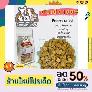 CrunchyCube ตับเป็ดฟรีดราย ขนมสุนัขและแมว