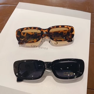 แว่นตากันแดดแฟชั่น ทรงวงรี สีพื้น สไตล์เกาหลีเรโทร สําหรับเด็ก UV400
