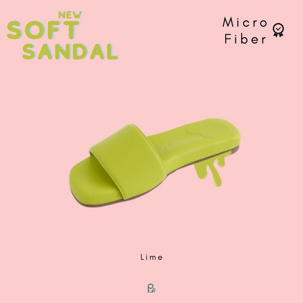 PUFFSHOES.OFFICIAL : NEW SOFT SANDAL Lime