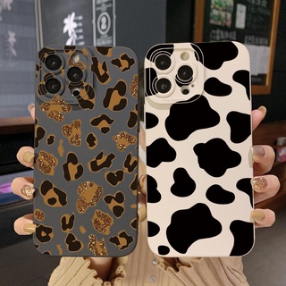 เคสโทรศัพท์มือถือ ขอบสี่เหลี่ยม ลายเสือดาว สําหรับ Realme C35 C11 2021 C12 C15 C21Y C25Y C25S Realme5 5i 6i 8 Pro