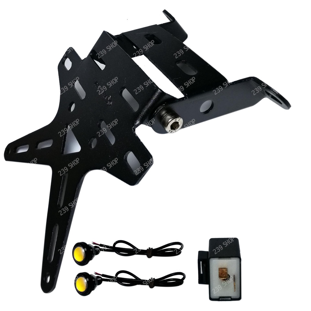 ชุด ท้ายสั้น MSX NEW SF125 ไฟเลี้ยว รีเลย์ไฟเลี้ยว ขายึดป้ายทะเบียน เหล็กหนาอย่างดี ท้ายสั้น ขาจับป้