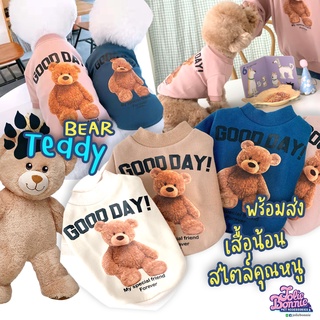 พร้อมส่ง เสื้อสุนัข เสื้อแมว Polo Teddy  หมี น่ารัก ราคาถูก ร้านคนไทย ส่งจากไทย ส่งของไวทุกวัน เสื้อสัตว์เลี้ยง