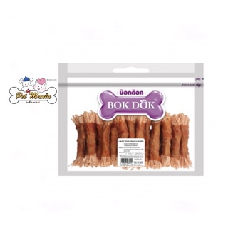 CK89P (Bok Dok) ไก่พันปลาเส้นรสปูอัด 30 ชิ้น ถุงซิปใส