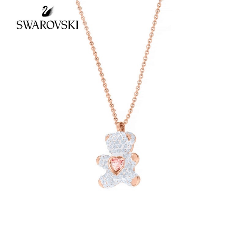 SwarovskiหมีTeddy S925เงินแท้กับคริสตัลหัวใจจะเต้น | Swarovskiแท้|Sarovski|Swaroski|สร้อย  Swarovski ของแท้||Swarovski Necklace|สวาล๊อฟกี| สร้อยคอ Swarovski 77Bh -  Lovesports8.Th - Thaipick