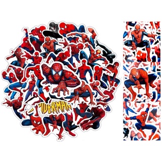 Spider Man Sticker Spiderman Marvel Super Hero Sticker สติ้กเกอร์สไปเดอร์แมน สติ้กเกอร์ ซุปเปอร์ฮีโร่ สไปเดอร์แมน ฮีโร่