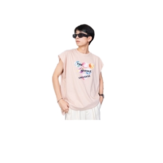 ZAMIO T-shirt เสื้อยืดแขนกุดโอเวอร์ไซส์