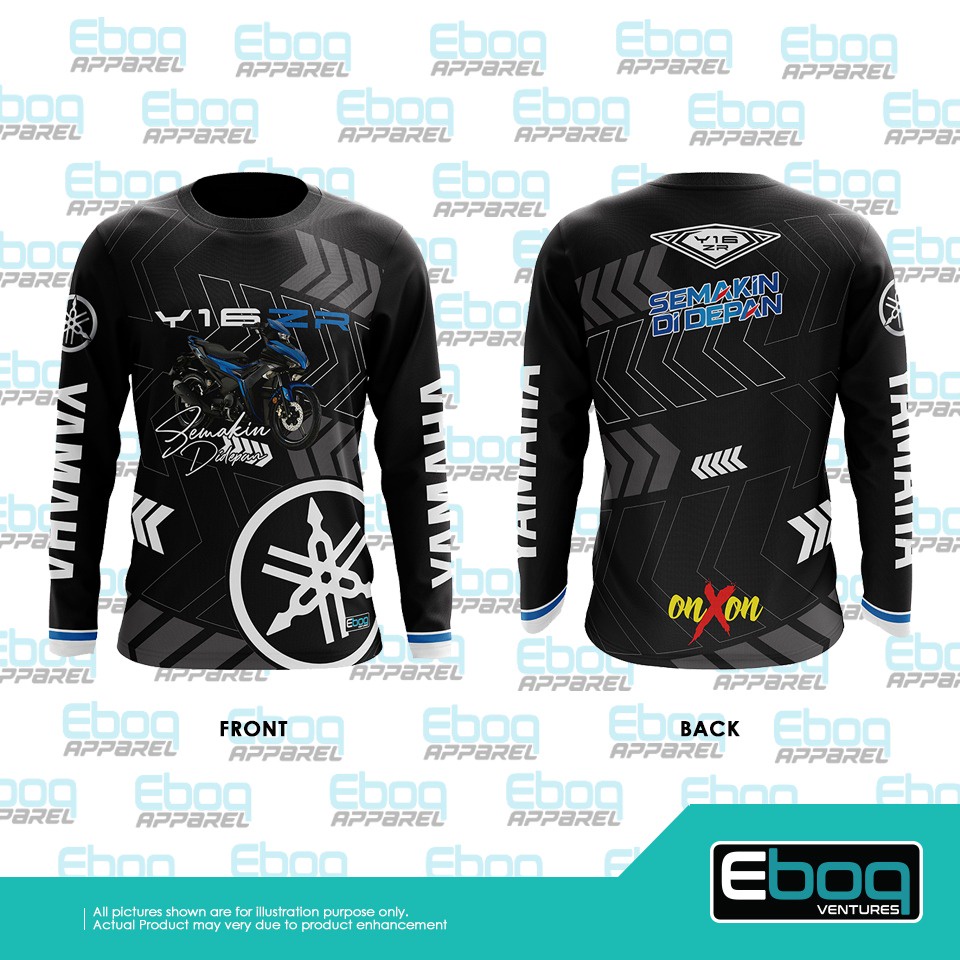 เสื้อยืด Y16ZR Eboq ระเหิด / AD Baju YAMAHA Y16 ไมโครไฟเบอร์ Jersi / Y16ZR เสื้อยืด / Y16ZR เสื้อ 04