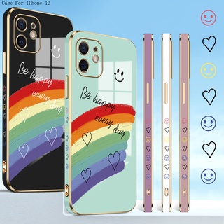 Compatible With iphone 13 12 Pro MAX Mini เคสไอโฟน เข้ากันได้ สำหรับ Case Smile Lover Heart TPU เคส เคสโทรศัพท์ เคสมือถือ