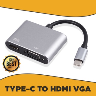 USB C To Hdmi Adapter USB 3.1 Type C To Vga Hdmi 4K UHD Converter Port HUB New