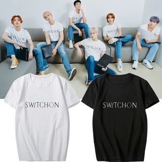 ❤️ Astro 8th Mini Album &lt;SWITCH ON&gt; เสื้อยืดแขนสั้น คอกลม แฟชั่นฤดูร้อน