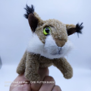 ตุ๊กตา สอดนิ้ว Mini Bobcat Finger Puppet หายาก ลิขสิทธิ์แท้ เมืองนอกตัวละ9เหรียญ นักสะสม ห้ามพลาด