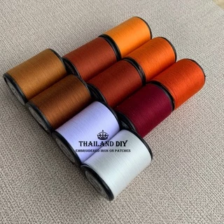 🧵 ด้ายเย็บจีวรพระ ตราเสือ 🧵 ด้ายสีจีวร ด้ายเย็บผ้า ด้าย WOP ด้ายเย็บผ้าคละสี สีทองส้ม ด้ายสีแก่นบวร สีพระราชทาน สังฆทาน