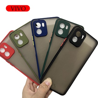 เคสขอบสี เคส กันกระแทก VIVO Y15s Y15a Y77 Y76 Y21 Y21s Y21t Y33s Y12 Y15 Y17 Y19 Y85 Y93 Y30 Y50 V9 4G 5G 2022