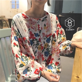 freshy floral blouse