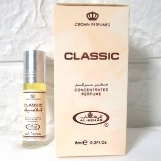 น้ำหอมอาหรับ Classic Al-Rehab for women and men Attar ​Roll ​On​ 6ml​ น้ำ​หอม​ผู้หญิง​ น้ำ​หอม​ผู้ชาย​