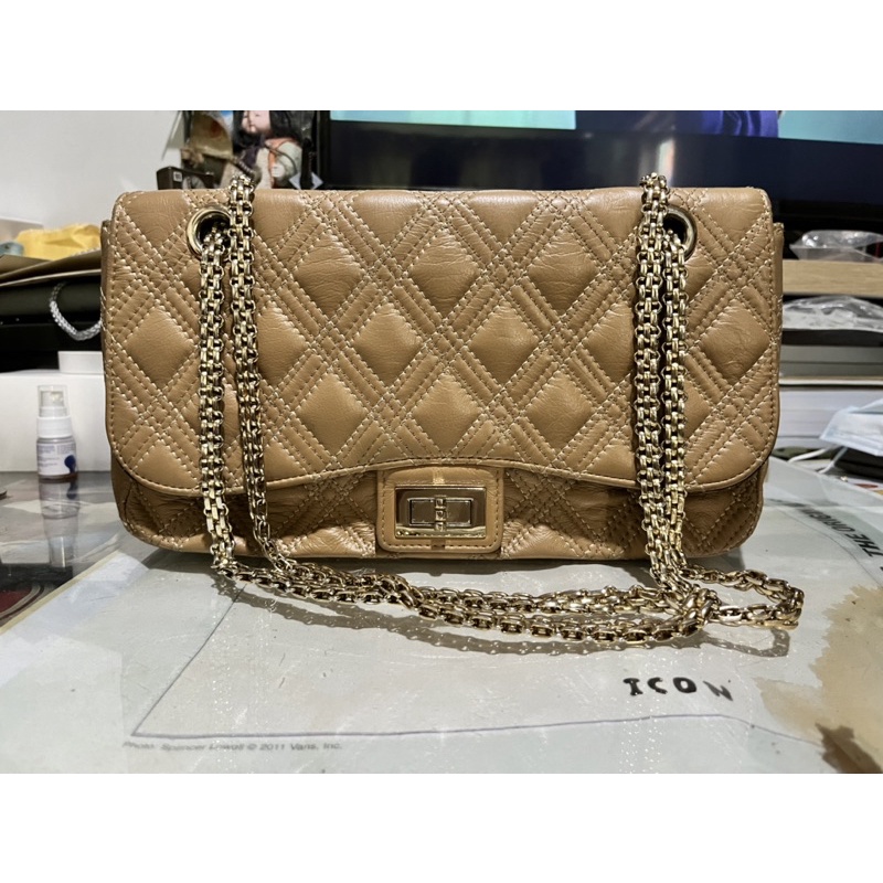 กระเป๋าหนังแท้ งานแท้ 100% แบรนเกาหลี ทรง Chanel