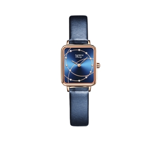 [กล่องฟรี]PLAYBOY นาฬิกาข้อมือผู้หญิงแท้ กันน้ำได้ 100% นาฬิกาหน้าปัดสี่เหลี่ยม นาฬิกาสายหนัง นาฬิกาผู้หญิง นาฬิกาแฟชั่น นาฬิกาแบรนด์เนม สีฟ้า สีขาว สีแดง สินค้าเฉพาะจุด