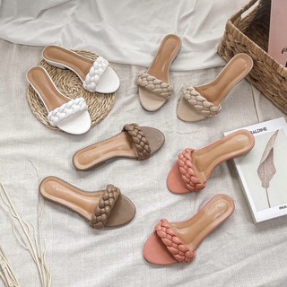 Viva sandals (+1size) รองเท้าแตะสายเปีย สูง1นิ้ว ทักมาเช็คสต๊อกก่อนสั่งนะคะ