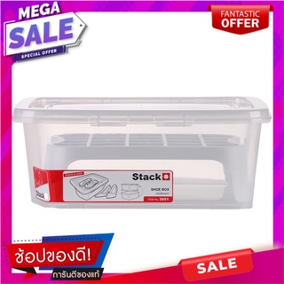 กล่องรองเท้า STACKO 3051 29.5x41x16 ซม. สีใส ที่จัดเก็บรองเท้า SHOE BOX STACKO 3051 29.5X41X16CM CLEAR อุปกรณ์จัดเก็บทั่