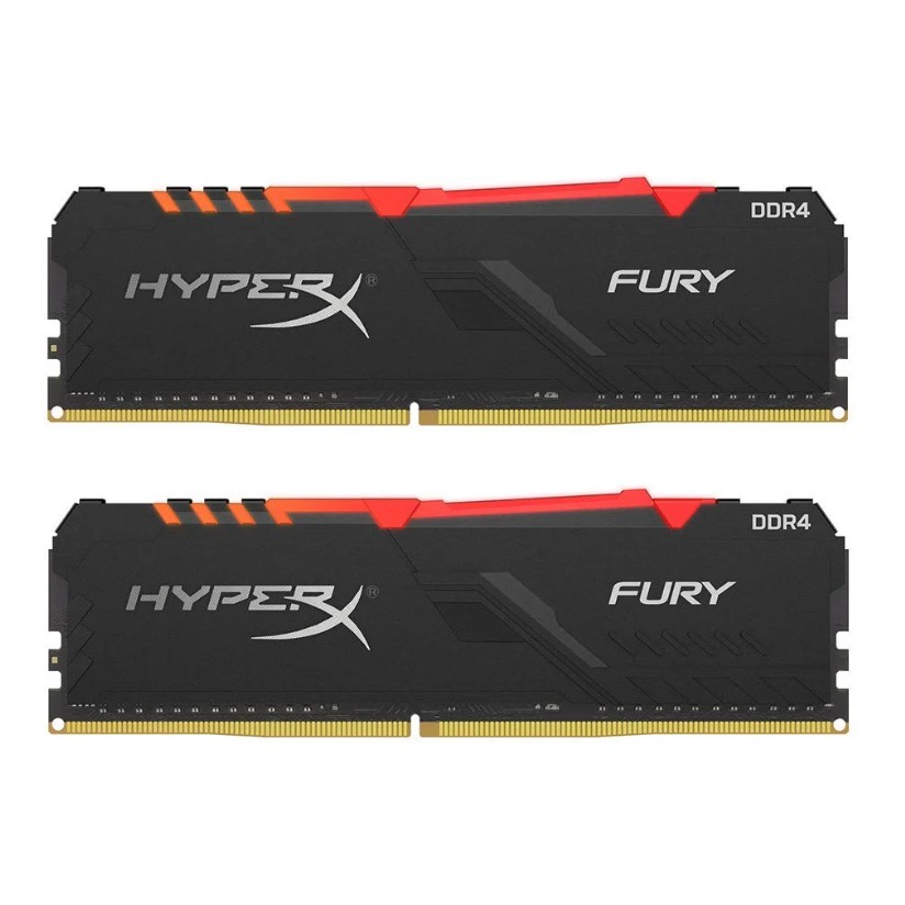 KINGSTON HyperX FURY RGB 32GB (16GBx2) DDR4/2666(HX426C16FB3AK2/32) RAM PC(แรมพีซี)