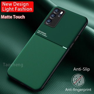 เคสโทรศัพท์กันกระแทกหนังแข็ง OPPO Reno 6Z / 6 5G / 6 Pro Matte Phone Case Reno6Z Reno6 Reno6Pro Fashion Hard Soft Anti Shock Shockproof Casing TPU New Leather Magnetic Cover