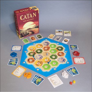 Catan Boardgame ของเล่นบอร์ดเกมส์ ฝึกสมอง คิดวิเคราะห์ กลยุทธ์ เกมส์สร้างเมืองบนเกาะคาธาน เล่นได้ตั้งแต่ 2-6 คน