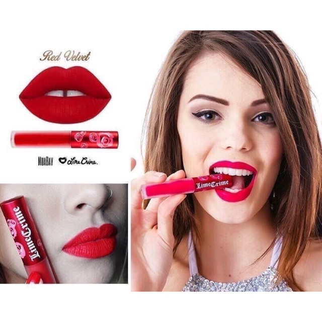 Lime Crime Velvetines Lipstick สีRed Velvet