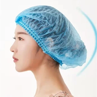 [K010]หมวกคลุมผม หมวกตัวหนอน (แพค 50/100 ชิ้น) ขนาด​19​นิ้ว 4 สี เกรดทางการแพทย์
