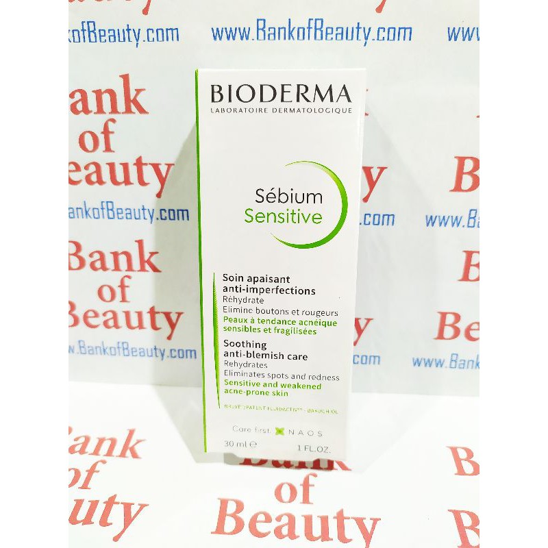 ฉลากไทย มอยส์เจอร์ผิวสิว 30 ml Bioderma Sebium Sensitive Soothing Anti-Blemish Care