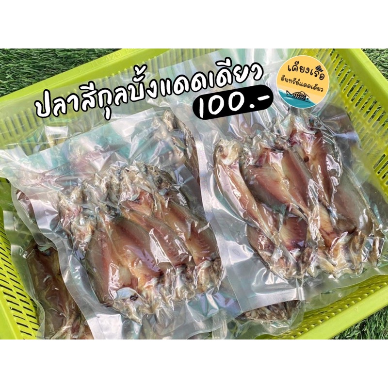 ปลาสีกุลบั้งแดดเดียว ไร้ก้างสินค้าใหม่/สด/สะอาด/จากเรือเราเอง