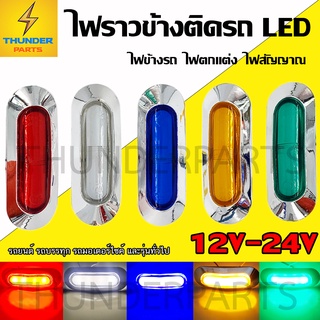 1ชิ้น LED 12V-24V ไฟราวข้าง ไฟข้างรถ ไฟตกแต่ง ขนาดมินิ รถยนต์ รถมอเตอร์ไซค์ รถบรรทุก และทั่วไป (DragonII)