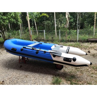 เรือยาง 3.60 เมตร แบบมีพื้นอลูมิเนียม มือหนึ่งของใหม่ Brand new 3.60 metre PVC inflatable boat with aluminium floor