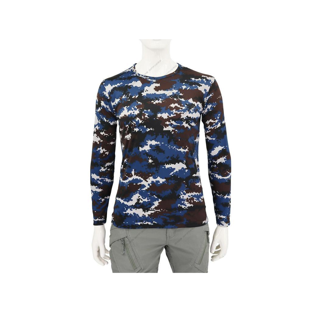 เสื้อยืดทหารอากาศ แขนยาว  ( ผ้านาโน ) ผ้ามัน นิ่มลื่น คอกลม เกรดพรีเมี่ย (LNO)