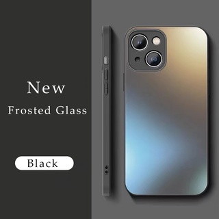 เข้ากันได้สำหรับ iPhone 13 Pro Max Square Frosted Glass Case สำหรับ iPhone 12 Pro Max ซิลิโคน Soft Edge เคสกันกระแทก