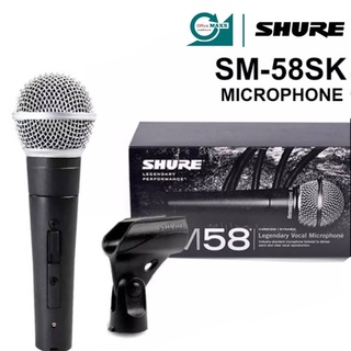 SHURE SM58-SK Wired Microphone ไมโครโฟนแบบมีสาย Dynamic Microphone การบันทึกการแสดงสดแบบมืออาชีพ ไมโครโฟน  SHURE SM58-SK