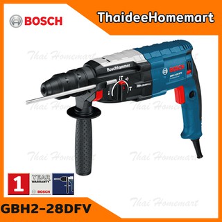 BOSCH สว่านโรตารี่ 3 ระบบ 28 มม. รุ่น GBH2-28DFV (820วัตต์) รับประกันศูนย์ 1 ปี 06112672K1