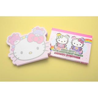 Hello Kitty 40th Anniversary Parade Arigato Everyone Memo Set ชุดกระดาษ Memo 2 แบบ มีที่ Sanrio Puroland เท่านั้น