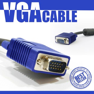 สายต่อจอ VGA Monitor สายต่อจอคอมพิวเตอร์ VGA MaleTo Male 15pin สายเส้นใหญ่ สายหนา งานดี 3+4 RGB 1.8M/3M/5M/10M