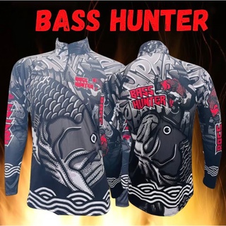 JK Thailand เสื้อตกปลา BASS HUNTER ป้องกันรังสี UV 80% แห้งเร็ว