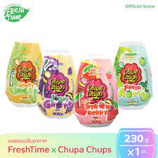Chupa Chups จูปา จุ๊ปส์ เจลหอมปรับอากาศ น้ำหอมปรับอากาศ กลิ่นผลไม้ Fresh Apple Solid Air Freshener