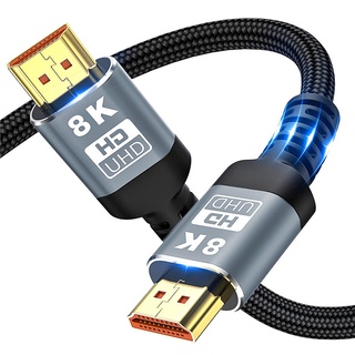 สายเคเบิล HDMI 2.1 8K 60Hz 48Gbps 1 ม. 2 ม. 3 ม. 5 ม. สําหรับกล่องทีวี PS5 PS4 HD