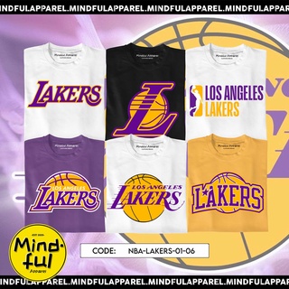 NBA - LOS ANGELES L/A/K/E/R/S GRAPHIC TEES | MINDFUL APPAREL T-SHIRTเสื้อยืด