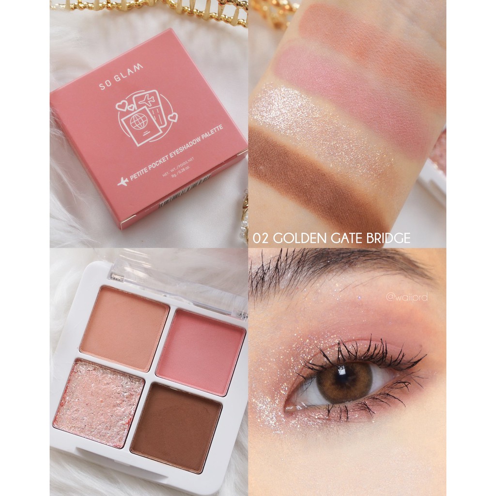 So Glam باليت ظلال Petite Pocket ‏02 Golden Gate — صورة 7