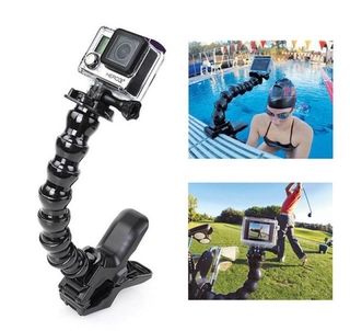 Di shop Jaws Flex Clamp Mount + Adjustable Neck for Gopro 3+ 3 2 Accessories (Black)