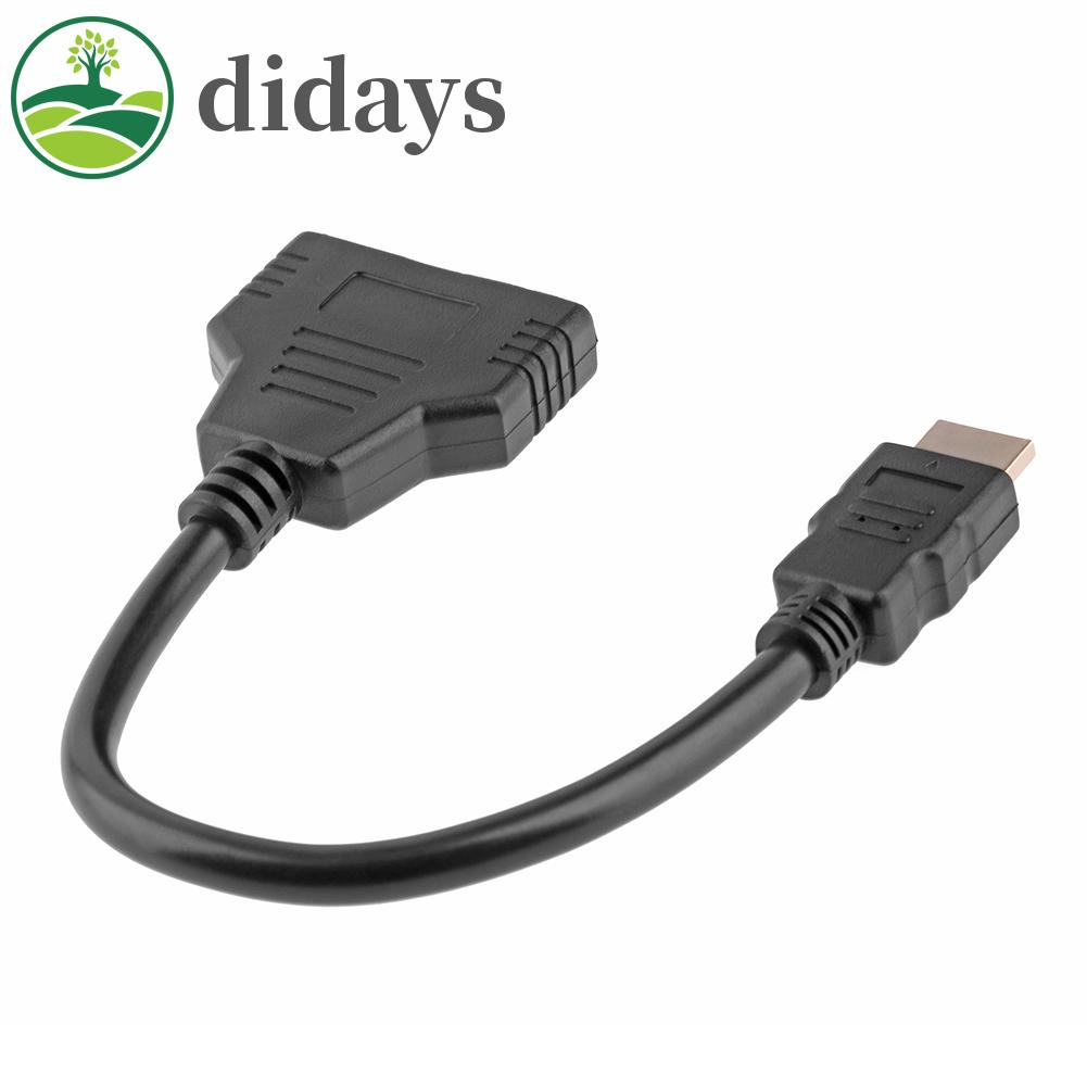 Didays อะแดปเตอร์แยกสายเคเบิ้ล HDMI 1080P 1X2 เข้า 1 ออก 2 #8