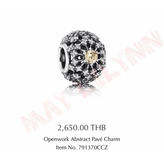 New Pandora Openwork Abstract Pave Charm แท้ 💯%