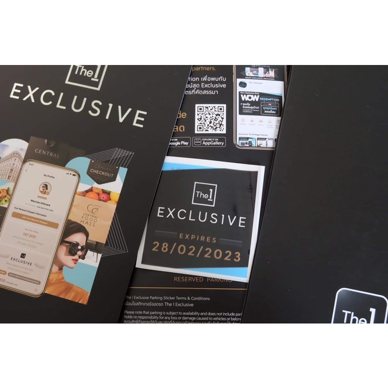 The1 Exclusive สติ๊กเกอร์จอดรถ สติ๊กเกอร์จอดรถ Sticker luxe The1 ...
